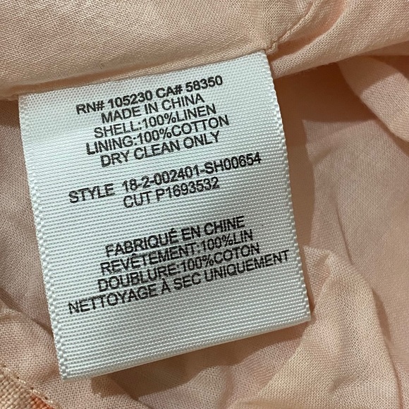 Joie 100% Linen Shorts Tropical Palm Print Women’s Size 00 Floral Pockets - Picture 6 of 7